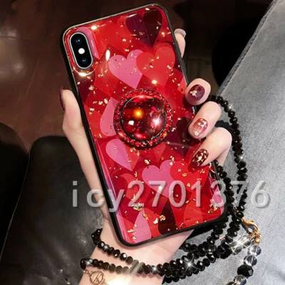 £10.79 • Buy Bling Marble Ring Holder KickStand Soft Phone Back Cover Case For IPhone Samsung