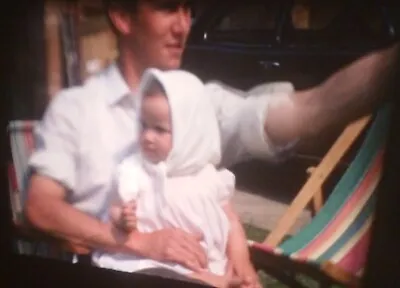 8mm Home Movie Young Family Playing And Relaxing At Home In Garden 1960s • £8.95