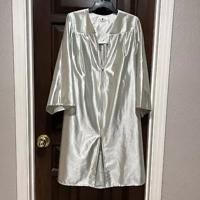 Oak Hall Silver Gray Graduation Gown Size 5’0” -5’2” • $9.99