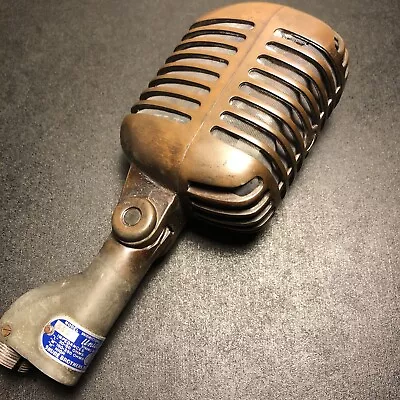 £186.78 • Buy Vintage Shure 55S Unidyne Dynamic Microphone In Rare Brown Finish ￼