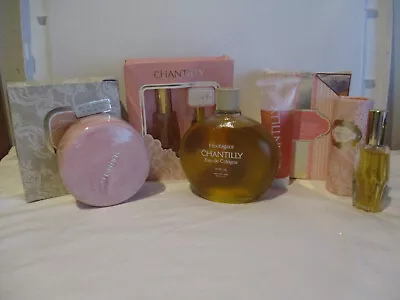 Vtg Estate Lot CHANTILLY By  HOUBIGANT Eau De Cologne / Spray Mist / Perfume ++ • $20