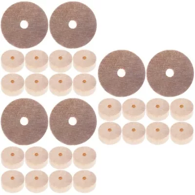 30 Pcs  Wood Wheels Wooden Toy Car Assemble Wheels Wooden Craft DIY Accessories • £10.69