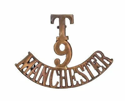 T 9 Manchester Shoulder Title Brass Metal • £25