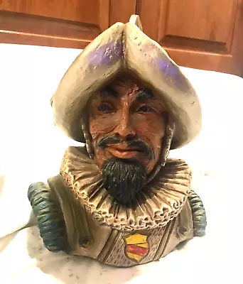 Vintage MCM Spanish Conquistador Universal Statuary Corp. 1967 Chicago HEAVY • $25