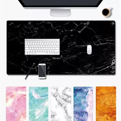 $18.72 • Buy Large Marble Grain Game Mouse Pad Office Computer Desk Mat Laptop Cushion Soft