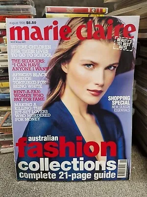 Marie Claire Magazine Australia - August 1998 - Veronica Varekova • $35