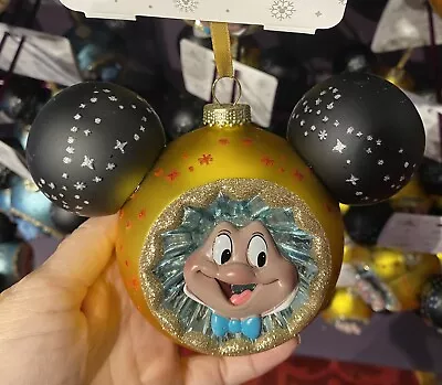 Disney Parks Mr. Toad Mickey Mouse Ears Blown Glass Ornament NWT Holiday 2024 • $54