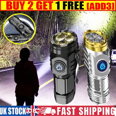 Three-Eyed Monster Mini Flashlight Flash Super Power Waterproof Outdoor Trave UK • £1.19