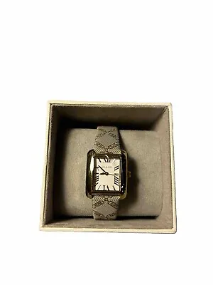 Michael Kors Mini Emery Gold-Tone And Empire Logo Jacquard Watch MK2990 • $110