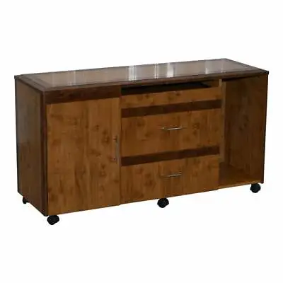 £1200 • Buy Burr Walnut Sideboard Tv Stand Drawers Designed To House Computer Part Of Suite