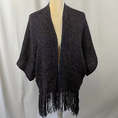 Handmade Vintage Boho Fringed Shawl • $30.50