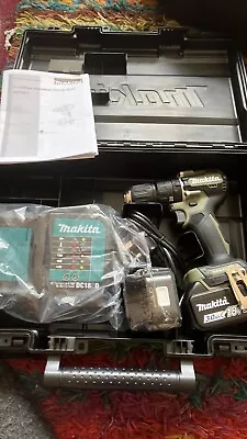 Makita DHP487FX3O 18v LXT Li-Ion Combi Drill Olive Green And 1 X 3.0Ah Battery • £120