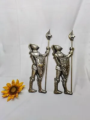 Medieval Knight Cast Metal Hanging Decor • $45