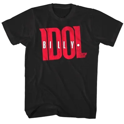 Billy Idol Vintage Punk Rock Logo Men's T Shirt Art Album Tour Music Merch Black • $26.50