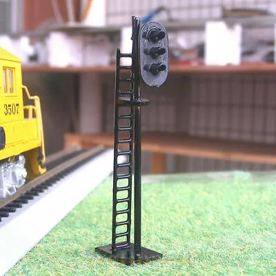1 X HO Scale Model Railroad LED Color-light Block Signal Tri-lights 3 Aspects • $3.99