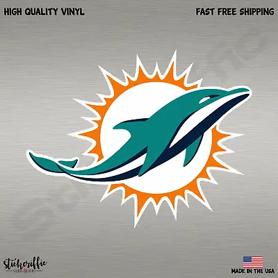 Miami Dolphins NFL Football Color Logo Sports Decal Sticker - Free Shipping • $2.39