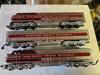 $450 • Buy MTH EMD E-8 Rock Island A-B-A Diesel Set