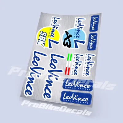 Leo Vince Decals Stickers Exhaust System Graphics Autocollant Aufkleber Adesivi • $10.90