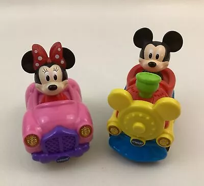 Vtech Disney Go Go Smart Wheels Musical Cars Mickey Mouse Train And Minnie • $27.96