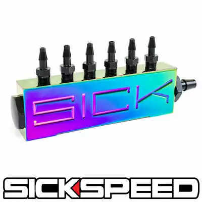 $28.88 • Buy Vacuum Intake 6 Port Fuel Manifold Gas Wastegate Boost Performance Neochrome  P1