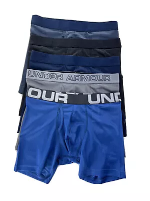 Under Armour Mens Tech HEATGEAR  5 Pack Boxer Shorts  Underwear- (5 Colours) • £39.99