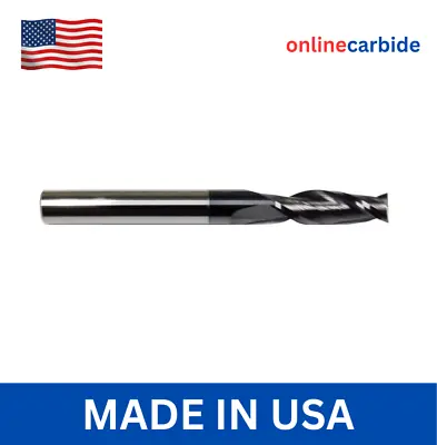 1/2  2 FLUTE CARBIDE END MILL - TiALN COATED • $34.95