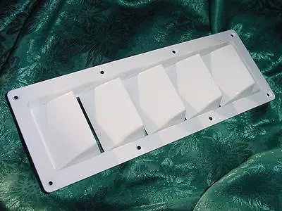 Boat Vent Louver Marine Seacraft Silverton Sea Ray White 13-1/4 X 4-3/4 New!! • $17.95