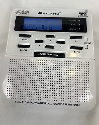 Midland Weather Radio NOAA Public Alert & Storm Warning WR-100 TESTED WORKS  • $13.99