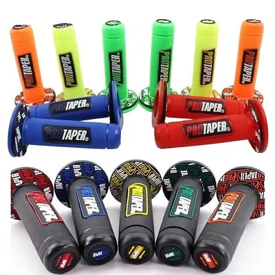 Handle Grips Motorcycle Handlebar Grip Dirt Pit Bike 7/8  Rubber Gel Hand Grips • $9.85