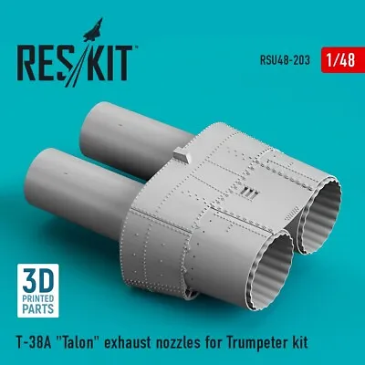 T-38A  Talon  Exhaust Nozzles For Trumpeter Kit (Resin) 1/48 ResKit RSU48-0203 • $15.90
