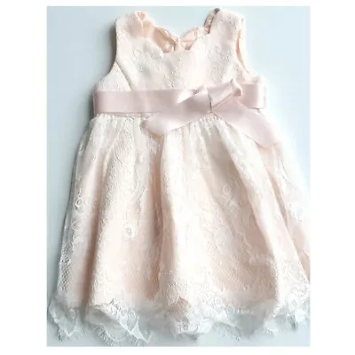 £38.99 • Buy Baby Infant Lace Peach Christening Dress - Wedding - Occasion - Party - Monsoon