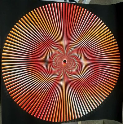 SPIRAL ZONK VINTAGE 1970's PSYCHEDELIC HEADSHOP BLACKLIGHT POSTER By Bill Evans • $49.95