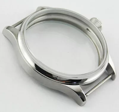 Corgeut 44mm Stainless Steel Case For Seagull ST36 6497 6498 Mechanical Watch • $21.80