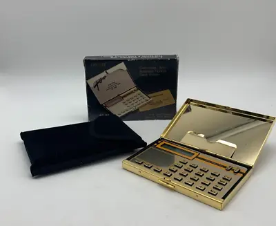 £14.33 • Buy Concord 24K Gold Plated Solid Brass Calculator Business Credit Card Holder BC-65