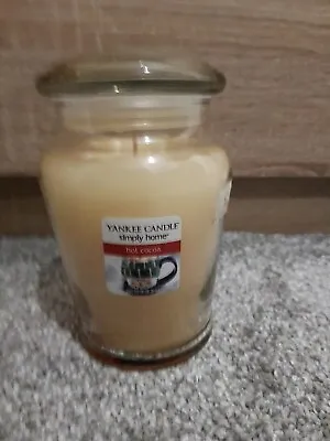 Yankee Candle Simply Home HOT COCOA Medium Jar NEW  • £8.99