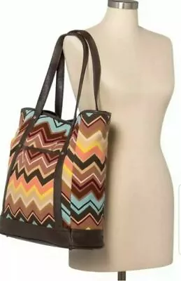 MISSONI For Target Colore Zig Zag Large Tote Bag Handbag Purse NEW Chevron • $62.99