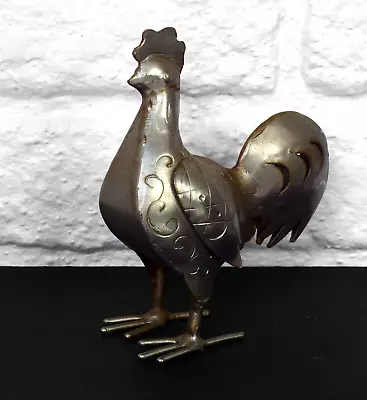 Small Metal Chicken / Rooster Bird Ornament. 12cms Tall. Room / Home Decoration • £16.99