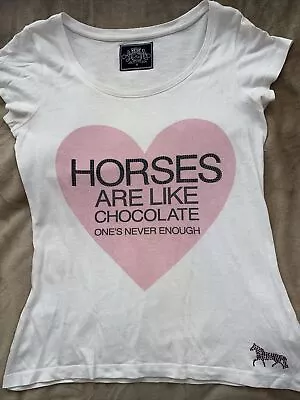 Horses Are Like Chocolate ….. Katie Price Collection T Shirt Size 8 🩷Rescue... • £7.50