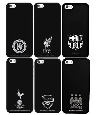 £5.99 • Buy Black Football Case Cover For IPhone 5 SE 6 Liverpool Chelsea Arsenal Tottenham