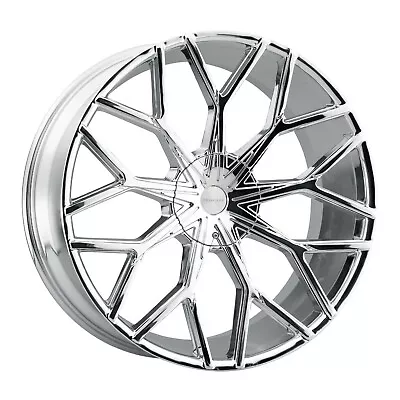 24 Inch 24x10 Bolt 6x139.7 / 6x135 ET+30mm PRIVE LUX PL19 Chrome Wheels Rims  • $2299.99