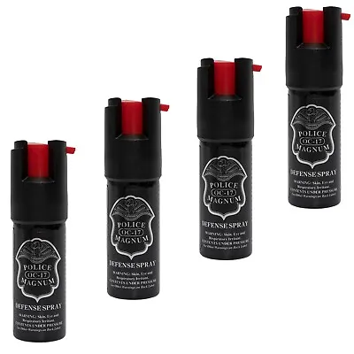 4 PACK Police Magnum Pepper Spray 1/2oz Unit Safety Lock Self Defense Security • $12.99