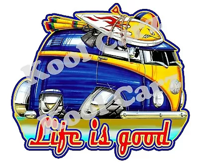 Car Window Vinyl Stickers Decal Kombi Split Screen. Surf 110mm W X 100mm H. • $5.50