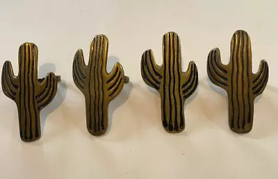 4 Brass Saguaro Cactus Napkin Rings 3  • $9.95