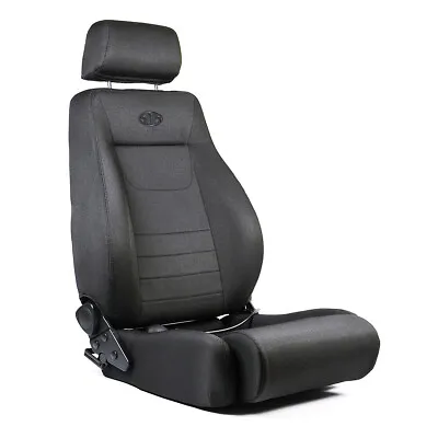 SAAS Seat 4x4 Black Cloth Dual Recliner W/ Adjustable Padded Head Rest ADR Comp • $455.85