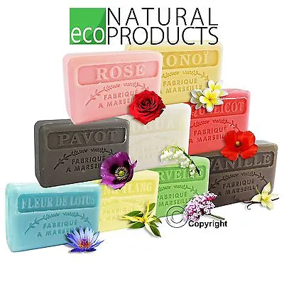 Savon De Marseille Natural French Soap With Organic Shea Butter *Genuine* FLORAL • £2.50