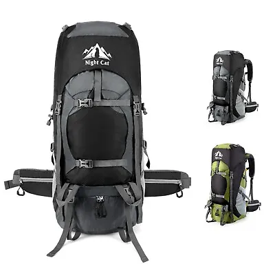 Military Tactical Backpack Rucksack Outdoor Travel Camping Hiking Trekk Bag AU • $89.98