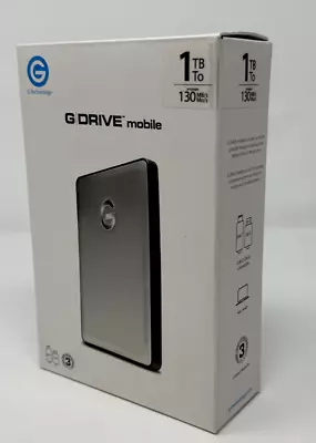 G-Technology 1TB G-DRIVE USB 3.0 Mobile Hard Drive • $129