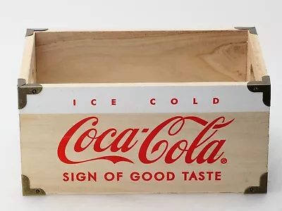 Coca-Cola COKE Decorative Wood Crate / Storage Box - Small 9.5  X 6.5  X 4.5  • $26.95