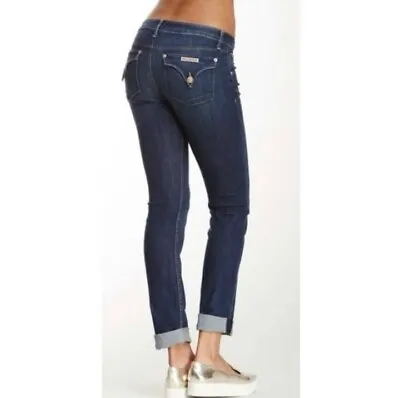 Hudson Bacara Cropped Cuffed Low Rise Jeans Size 24 • £20.90