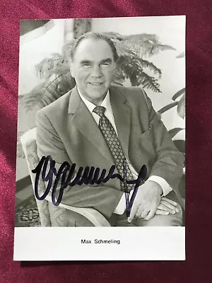 Autograph MAX SCHMELING (†2005)-Heavyweight Champion 1930s-Handsigned-Boxing • $49.99
